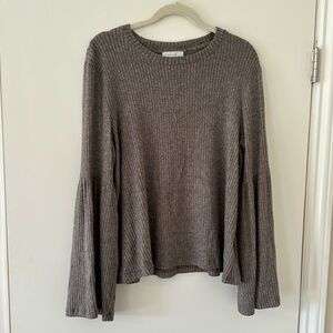Sweater With Flare Sleeves